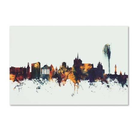 Michael Tompsett 'Geneva Switzerland Skyline V' Canvas Art,22x32